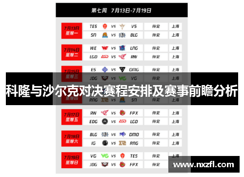 科隆与沙尔克对决赛程安排及赛事前瞻分析